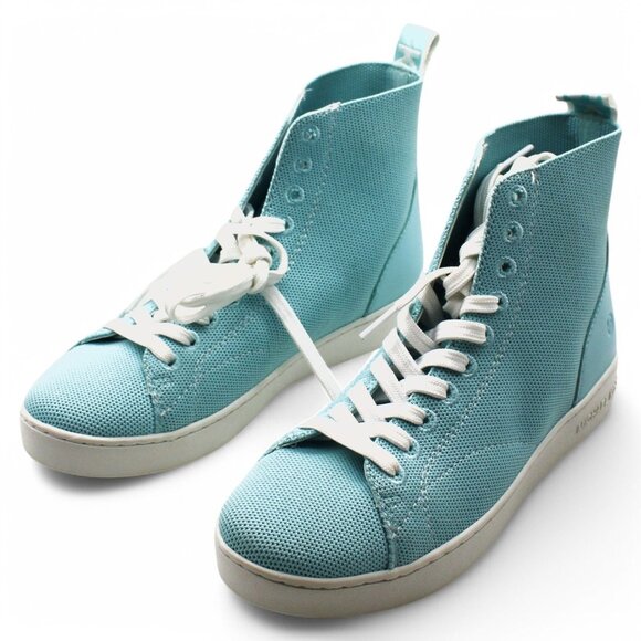 Michael Kors Women S Edie Knit Lace-up High-Top Sneakers Women S Shoes - Picture 4 of 8